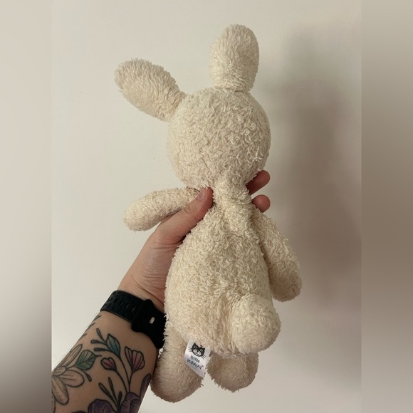 Jellycat Nugget Bunny Rabbit Soft Toy Baby Comforter White Rare Retired - Picture 3 of 9